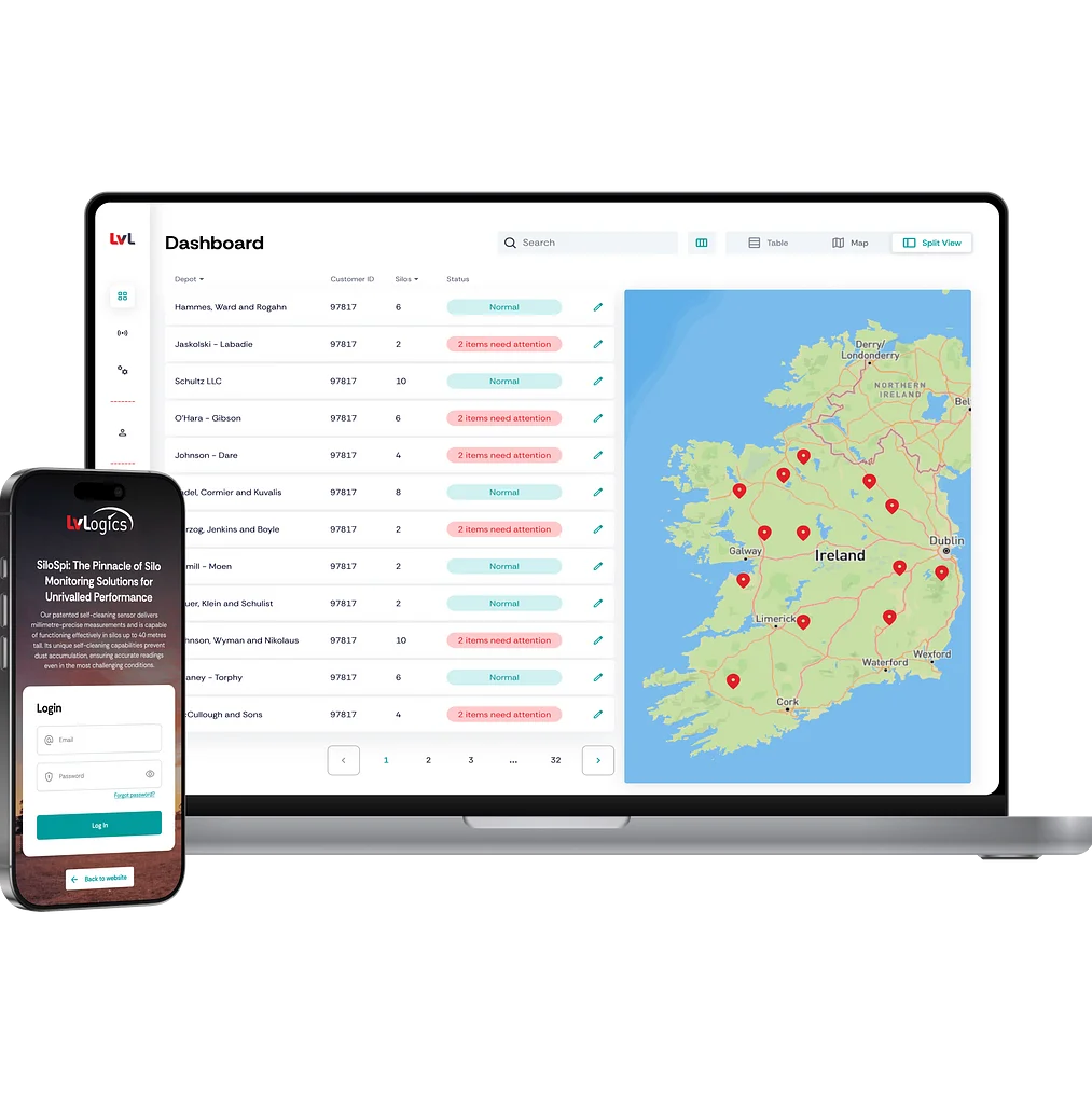 Silo Monitoring Platform for LVLogics 